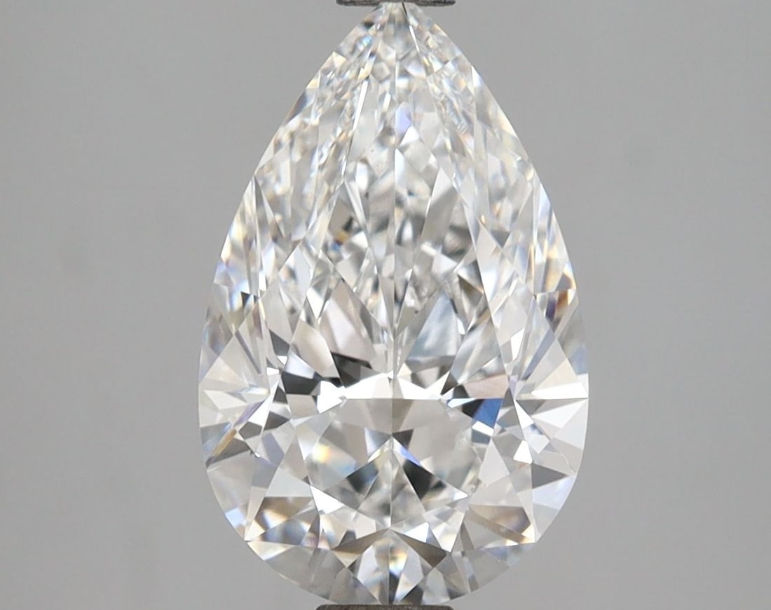 Loose Lab Diamond - IGI Pear 2.58ct D VVS2: Loose Lab Diamond - IGI Pear 2.58ct D VVS2 A stunning lab-grown diamond, certified by the International Gemological Institute (IGI), boasts exceptional clarity with a VVS2 grade and vibrant color,