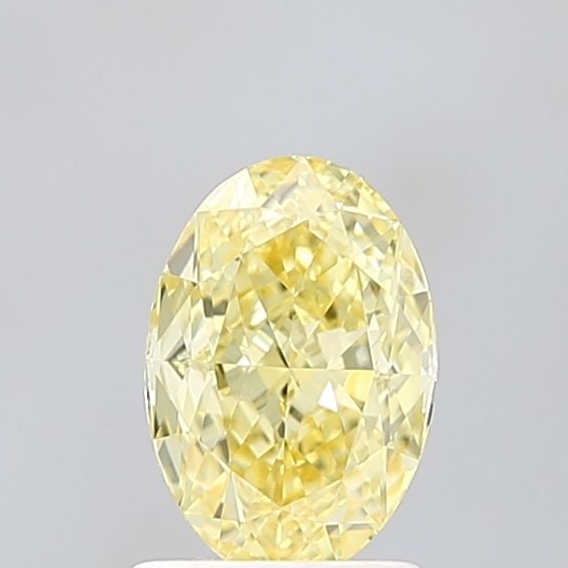 IGI Oval 1.37ct Fancy Intense Yellow VVS2 Loose Lab Diamond: IGI Oval 1.37ct Fancy Intense Yellow VVS2 Loose Lab Diamond Experience the vibrant warmth of a genuine lab-grown Fancy Intense Yellow diamond, certified by IGI as VVS2 in clarity and EX in cut,