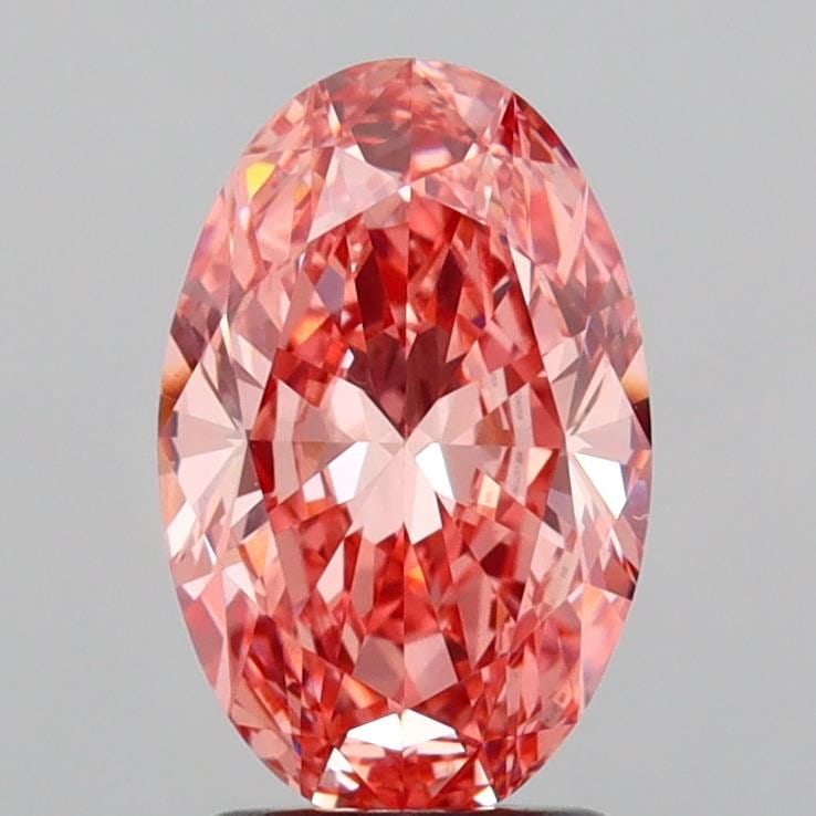 IGI Oval 2.08ct Fancy Vivid Pink VVS2 Loose Lab Diamond: IGI Oval 2.08ct Fancy Vivid Pink VVS2 Loose Lab Diamond Experience the unparalleled beauty of a lab-grown Fancy Vivid Pink diamond, boasting exceptional clarity and cut. This stunning 2.08ct stone is