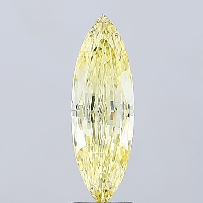 IGI Marquise 2.12ct Fancy Yellow VVS2 Loose Lab Diamond: IGI Marquise 2.12ct Fancy Yellow VVS2 Loose Lab Diamond Experience the unique charm of a Fancy Yellow diamond, one of the rarest and most coveted colors in nature. This 2.12ct lab-grown IGI certified
