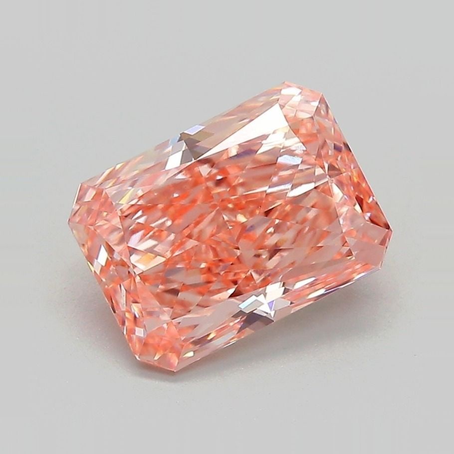 IGI Radiant 2.7ct Fancy Vivid Pink VVS2 Loose Lab Diamond: IGI Radiant 2.7ct Fancy Vivid Pink VVS2 Loose Lab Diamond Experience the rare beauty of a Fancy Vivid Pink diamond, one of the most coveted colors in the world of gemstones. This stunning 2.7ct lab-gr