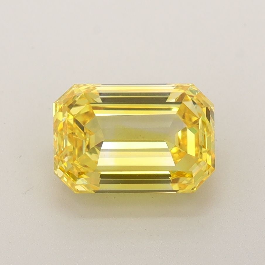 Loose Lab Diamond - IGI Emerald 1.6ct Fancy Vivid Yellow VVS1: Loose Lab Diamond - IGI Emerald 1.6ct Fancy Vivid Yellow VVS1 Experience the brilliance of nature's own sunshine in this stunning 1.6ct Fancy Vivid Yellow Lab Diamond, certified by IGI as VVS1 clarity