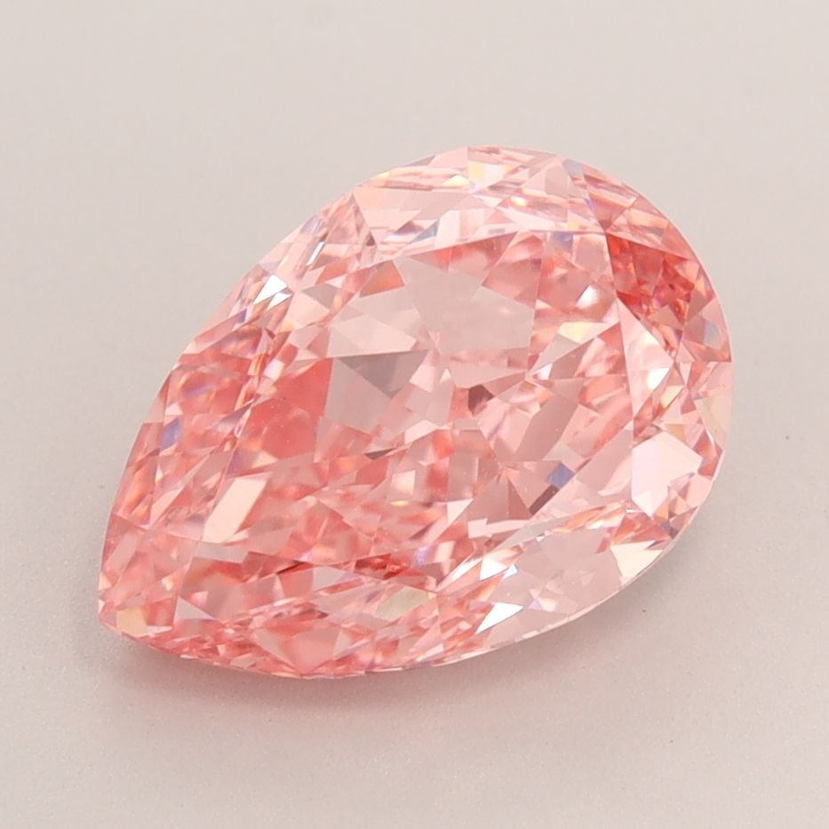 Loose Lab Diamond - IGI Pear 3.32ct Fancy Vivid Pink VVS2: Loose Lab Diamond - IGI Pear 3.32ct Fancy Vivid Pink VVS2 Experience the rare beauty of a lab-grown diamond, certified by IGI as Fancy Vivid Pink with exceptional clarity and polish. This stunning 3.3