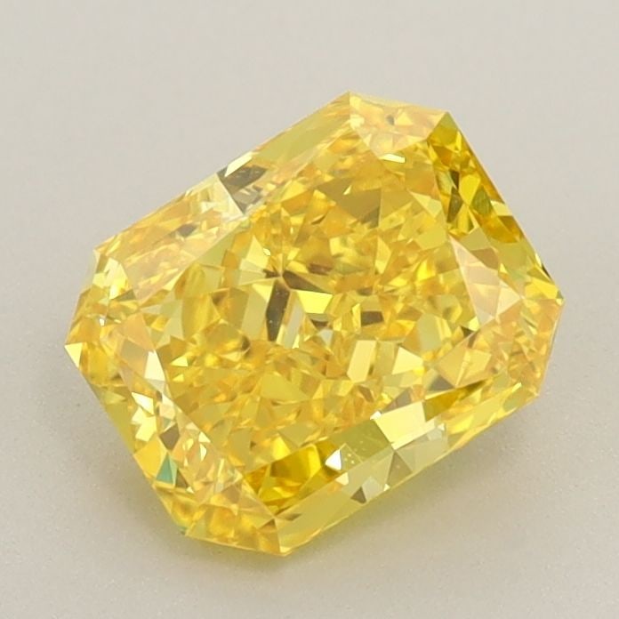 IGI Radiant 1.09ct Fancy Vivid Yellow VVS2 Loose Lab Diamond: IGI Radiant 1.09ct Fancy Vivid Yellow VVS2 Loose Lab Diamond Experience the brilliance of nature in this stunning 1.09ct Fancy Vivid Yellow VVS2 lab-grown diamond, certified by IGI and boasting except