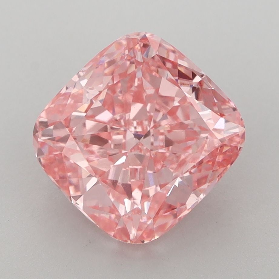 Loose Lab Diamond - IGI Cushion Brilliant 3.04ct Fancy Vivid Pink VVS2: Loose Lab Diamond - IGI Cushion Brilliant 3.04ct Fancy Vivid Pink VVS2 Experience the rare beauty of a lab-grown diamond, certified by IGI as Fancy Vivid Pink in VVS2 clarity, boasting exceptional cut