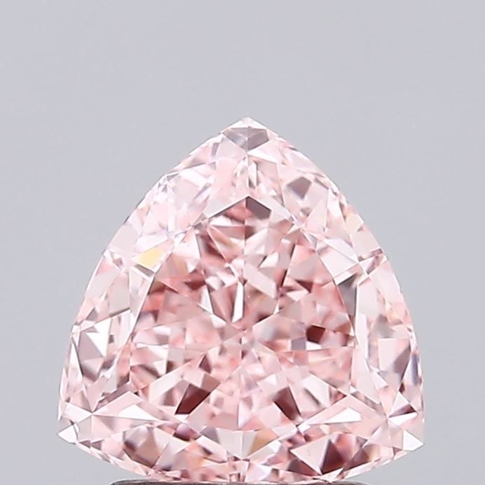 IGI Triangular 1.61ct Fancy Vivid Pink VVS2 Loose Lab Diamond: IGI Triangular 1.61ct Fancy Vivid Pink VVS2 Loose Lab Diamond Experience the breathtaking beauty of this 1.61ct Fancy Vivid Pink VVS2 loose lab diamond, certified by IGI and boasting exceptional clari