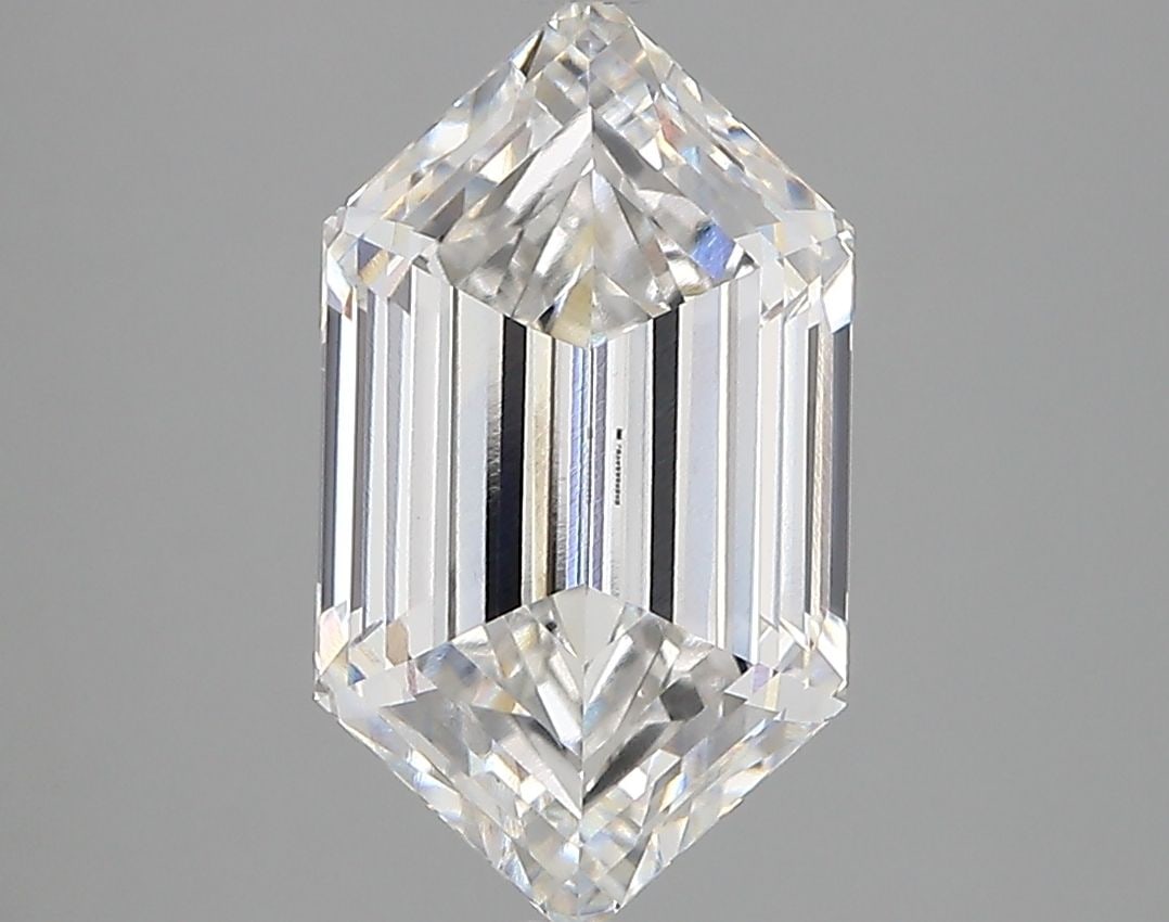 IGI Hexagonal 3.0ct E VVS2 Loose Lab Diamond: IGI Hexagonal 3.0ct E VVS2 Loose Lab Diamond A rare opportunity to own a truly unique gem, this 3.0ct IGI lab-grown diamond boasts exceptional clarity with its VVS2 grade and vibrant color of E, makin