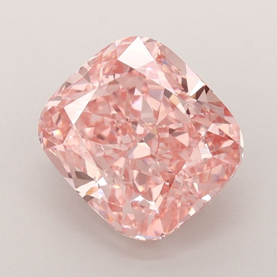 Loose Lab Diamond - IGI Cushion Modified 3.23ct Fancy Vivid Pink VVS2: Loose Lab Diamond - IGI Cushion Modified 3.23ct Fancy Vivid Pink VVS2 Experience the unparalleled beauty of a lab-grown diamond, certified by IGI as Fancy Vivid Pink, with exceptional clarity and poli