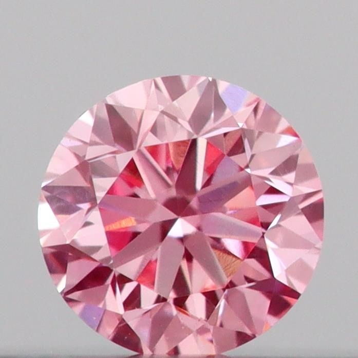 IGI Round 0.13ct Fancy Intense Pink VVS2 Loose Lab Diamond: IGI Round 0.13ct Fancy Intense Pink VVS2 Loose Lab Diamond Experience the rare beauty of a Fancy Intense Pink diamond, one of the most coveted colors in the world of gemstones. This stunning 0.13ct la