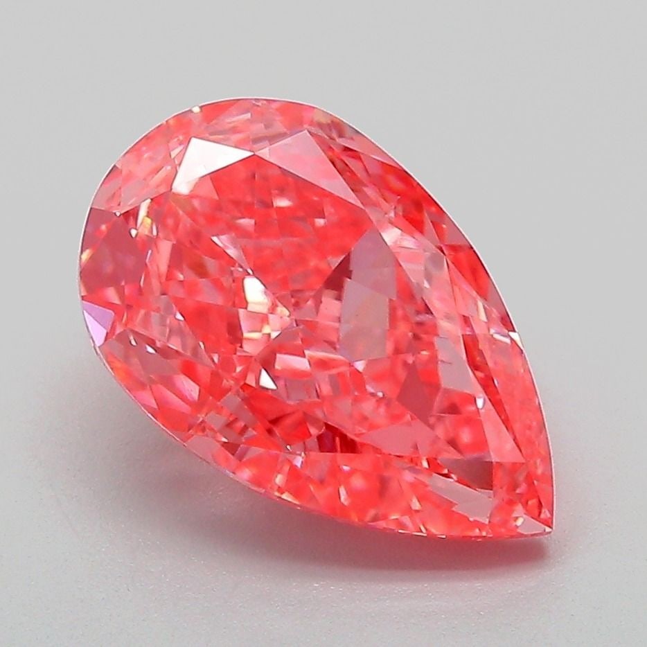Loose Lab Diamond - IGI Pear 3.22ct Fancy Vivid Pink VVS2: Loose Lab Diamond - IGI Pear 3.22ct Fancy Vivid Pink VVS2 Experience the beauty of a truly unique diamond, grown in a lab with precision and care. This 3.22ct Fancy Vivid Pink IGI-certified gemstone b