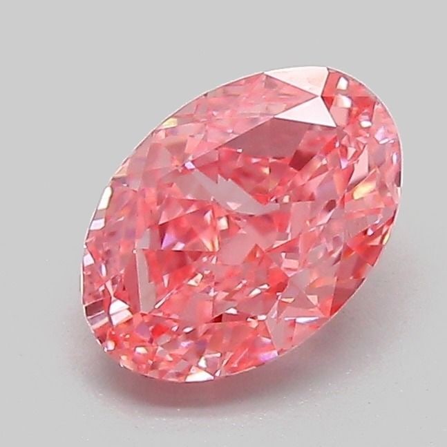 IGI Oval 1.1ct Fancy Vivid Pink VVS2 Loose Lab Diamond: IGI Oval 1.1ct Fancy Vivid Pink VVS2 Loose Lab Diamond Experience the rare beauty of a Fancy Vivid Pink diamond, one of the most coveted colors in the world of diamonds. This 1.1ct lab-grown gem boast
