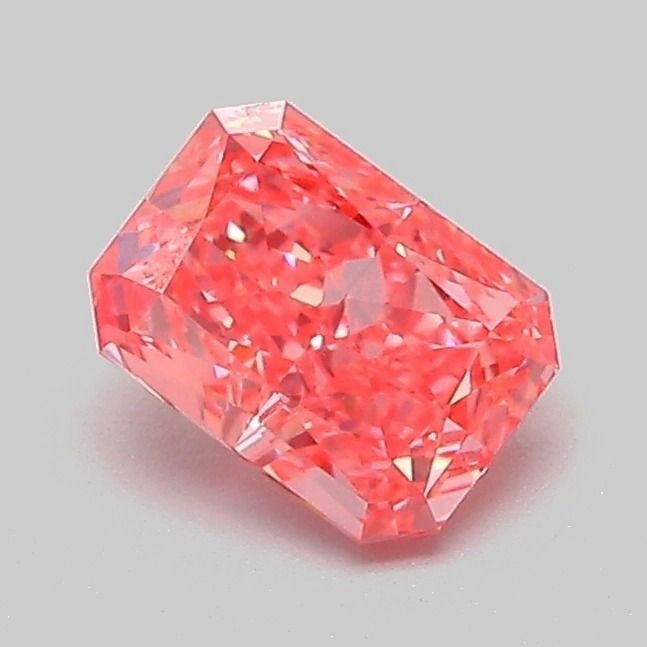 IGI Radiant 0.82ct Fancy Vivid Pink VVS2 Loose Lab Diamond: IGI Radiant 0.82ct Fancy Vivid Pink VVS2 Loose Lab Diamond Experience the breathtaking beauty of a lab-grown diamond, certified by IGI as a Fancy Vivid Pink gemstone with exceptional clarity and polis