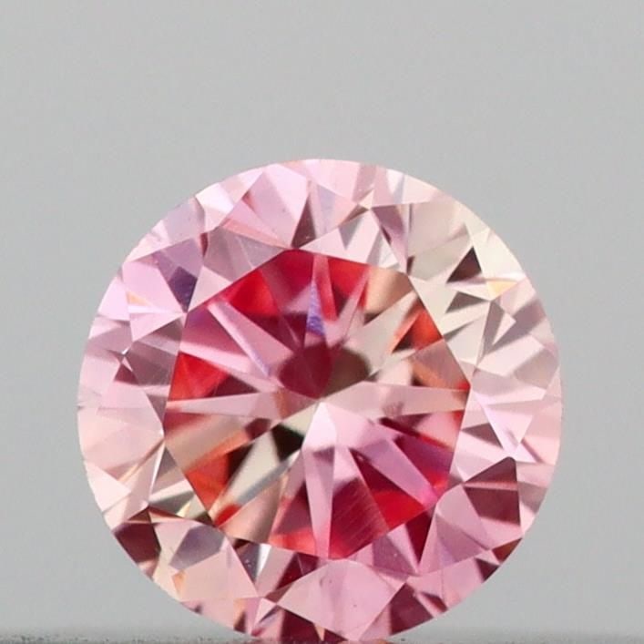 IGI Round 0.16ct Fancy Intense Pink VVS2 Loose Lab Diamond: IGI Round 0.16ct Fancy Intense Pink VVS2 Loose Lab Diamond Experience the rare beauty of a Fancy Intense Pink diamond, one of the most coveted colors in the world of gemstones. This 0.16ct lab-grown I