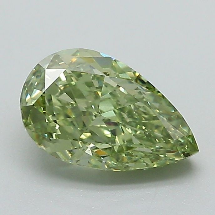 Loose Lab Diamond - IGI Pear 1.15ct Fancy Vivid Green VVS2: Loose Lab Diamond - IGI Pear 1.15ct Fancy Vivid Green VVS2 A stunning lab-grown diamond, certified by the International Gemological Institute (IGI), boasts an exceptional Fancy Vivid Green color and V
