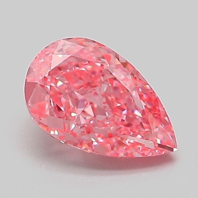 Loose Lab Diamond - IGI Pear 1.03ct Fancy Vivid Pink VVS2: Loose Lab Diamond - IGI Pear 1.03ct Fancy Vivid Pink VVS2 Experience the unparalleled beauty of a lab-grown diamond, certified by the International Gemological Institute (IGI) as Fancy Vivid Pink