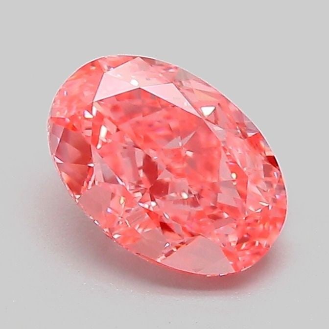 IGI Oval 1.1ct Fancy Vivid Pink VVS2 Loose Lab Diamond: IGI Oval 1.1ct Fancy Vivid Pink VVS2 Loose Lab Diamond A truly one-of-a-kind gem, this 1.1ct Fancy Vivid Pink VVS2 lab diamond boasts exceptional color and clarity, making it a standout among its