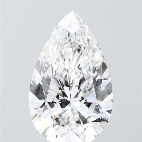 Loose Lab Diamond - IGI Pear 3.03ct F VVS2: Loose Lab Diamond - IGI Pear 3.03ct F VVS2 A stunning lab-grown pear-shaped diamond, certified by the International Gemological Institute (IGI), boasts exceptional clarity and color. Weighing 3.03