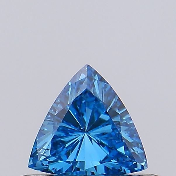 Loose Lab Diamond - Triangular 0.33ct Fancy Vivid Blue VVS2: Loose Lab Diamond - Triangular 0.33ct Fancy Vivid Blue VVS2 Experience the unparalleled beauty of a lab-grown diamond, boasting an exceptional 0.33ct Fancy Vivid Blue hue that shines with clarity and