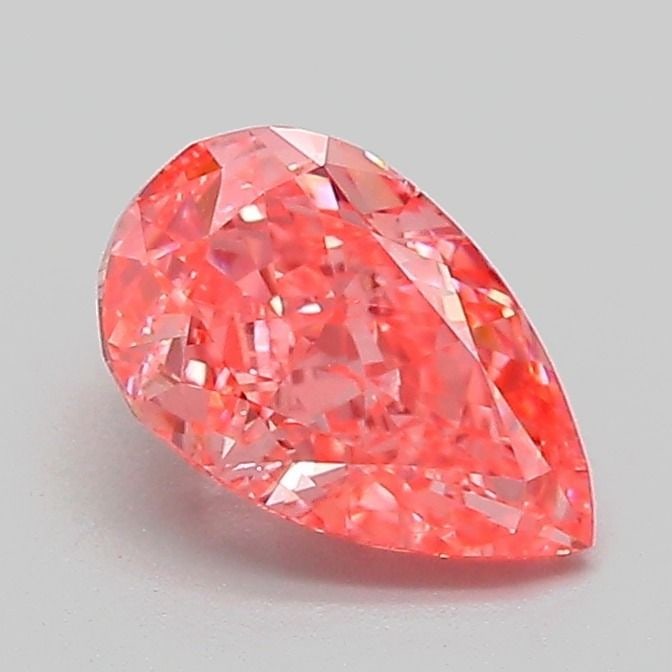 Loose Lab Diamond - IGI Pear 1.04ct Fancy Vivid Pink VVS2: Loose Lab Diamond - IGI Pear 1.04ct Fancy Vivid Pink VVS2 Experience the beauty of nature in a lab-grown diamond, certified by the International Gemological Institute (IGI) as Fancy Vivid Pink with ex