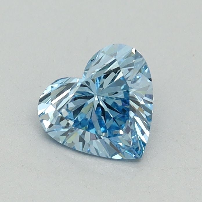 Loose Lab Diamond - IGI Heart 0.52ct Fancy Vivid Blue VVS2: Loose Lab Diamond - IGI Heart 0.52ct Fancy Vivid Blue VVS2 Experience the breathtaking beauty of a lab-grown diamond, certified by the International Gemological Institute (IGI) as Fancy Vivid Blue, wi