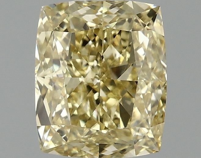 Loose Lab Diamond - IGI Cushion Modified 1.01ct Fancy Vivid Yellow VVS2: Loose Lab Diamond - IGI Cushion Modified 1.01ct Fancy Vivid Yellow VVS2 A rare and radiant gem, this 1.01ct Fancy Vivid Yellow Lab diamond boasts exceptional clarity (VVS2) and polish (EX), giving it