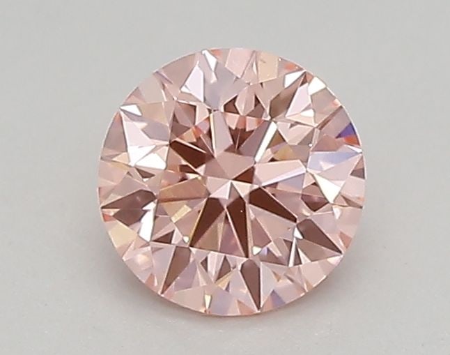 IGI Round 0.44ct Fancy Vivid Pink VVS2 Loose Lab Diamond: IGI Round 0.44ct Fancy Vivid Pink VVS2 Loose Lab Diamond Experience the breathtaking beauty of a lab-grown Fancy Vivid Pink diamond, certified by IGI as VVS2 in clarity and EX in cut, color, and polis