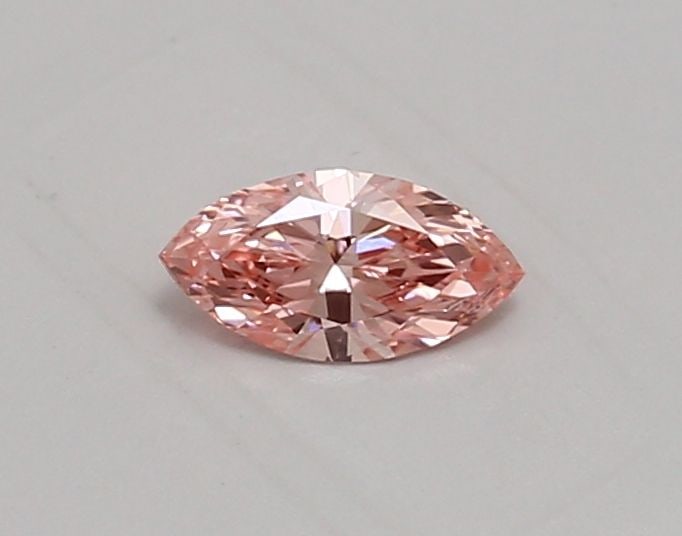 IGI Marquise 0.36ct Fancy Vivid Pink VVS2 Loose Lab Diamond: IGI Marquise 0.36ct Fancy Vivid Pink VVS2 Loose Lab Diamond Experience the beauty of a lab-grown diamond, certified by IGI as Fancy Vivid Pink with exceptional clarity and polish. This stunning 0.36ct