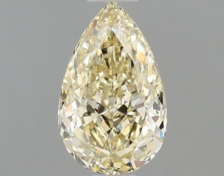 IGI Pear 1.09ct Fancy Light Yellow VVS2 Loose Lab Diamond: IGI Pear 1.09ct Fancy Light Yellow VVS2 Loose Lab Diamond Experience the beauty of nature in a lab-grown diamond, certified by IGI as Fancy Light Yellow VVS2. This stunning 1.09ct stone boasts excepti