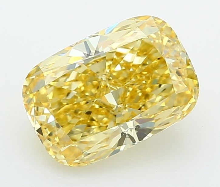 Loose Lab Diamond - IGI Cushion Modified 2.59ct Fancy Vivid Yellow VVS2: Loose Lab Diamond - IGI Cushion Modified 2.59ct Fancy Vivid Yellow VVS2 Experience the brilliance of nature, without the environmental impact - this stunning 2.59ct Fancy Vivid Yellow lab-grown