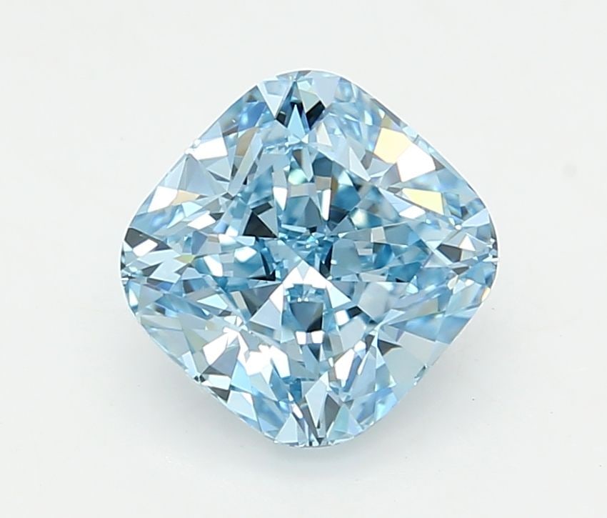 Loose Lab Diamond - IGI Cushion Modified 2.08ct Fancy Vivid Blue VVS1: Loose Lab Diamond - IGI Cushion Modified 2.08ct Fancy Vivid Blue VVS1 Experience the unparalleled beauty of a lab-grown diamond, certified by IGI as a Fancy Vivid Blue VVS1, boasting exceptional clari
