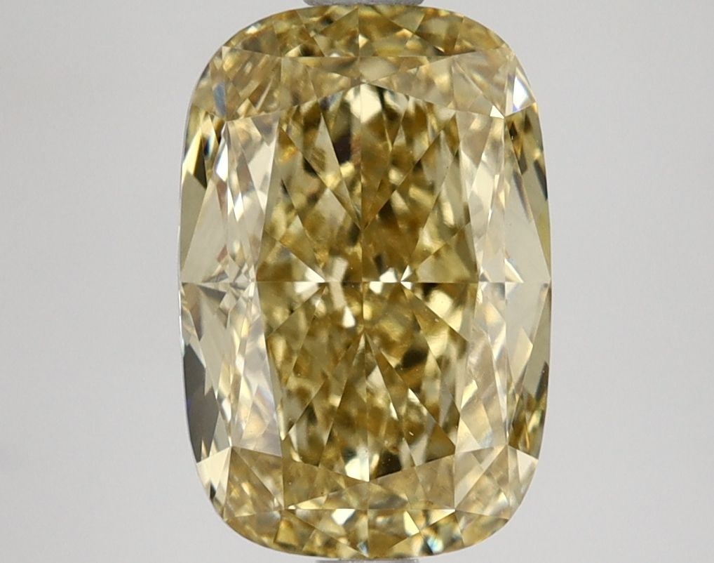 Loose Lab Diamond - IGI Cushion Modified 3.64ct Fancy Vivid Yellow VVS2 (1 of 1)
