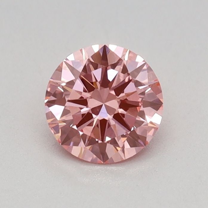 IGI Round 0.36ct Fancy Vivid Pink VVS2 Loose Lab Diamond: IGI Round 0.36ct Fancy Vivid Pink VVS2 Loose Lab Diamond Experience the rare beauty of a Fancy Vivid Pink diamond, one of the most coveted colors in nature. This stunning 0.36ct lab-grown gem boasts e