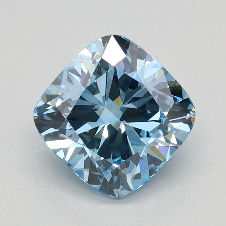 Loose Lab Diamond - IGI Cushion Brilliant 1.12ct Fancy Vivid Blue VVS2: Loose Lab Diamond - IGI Cushion Brilliant 1.12ct Fancy Vivid Blue VVS2 Experience the breathtaking beauty of a lab-grown diamond, certified by IGI as Fancy Vivid Blue with exceptional clarity and poli