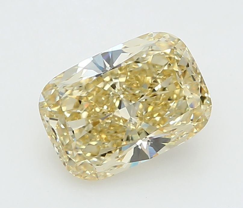 Loose Lab Diamond - IGI Cushion Modified 3.04ct Fancy Yellow VVS2: Loose Lab Diamond - IGI Cushion Modified 3.04ct Fancy Yellow VVS2 Experience the beauty of a genuine, lab-grown diamond with exceptional characteristics - this 3.04ct Fancy Yellow VVS2 gem boasts an E
