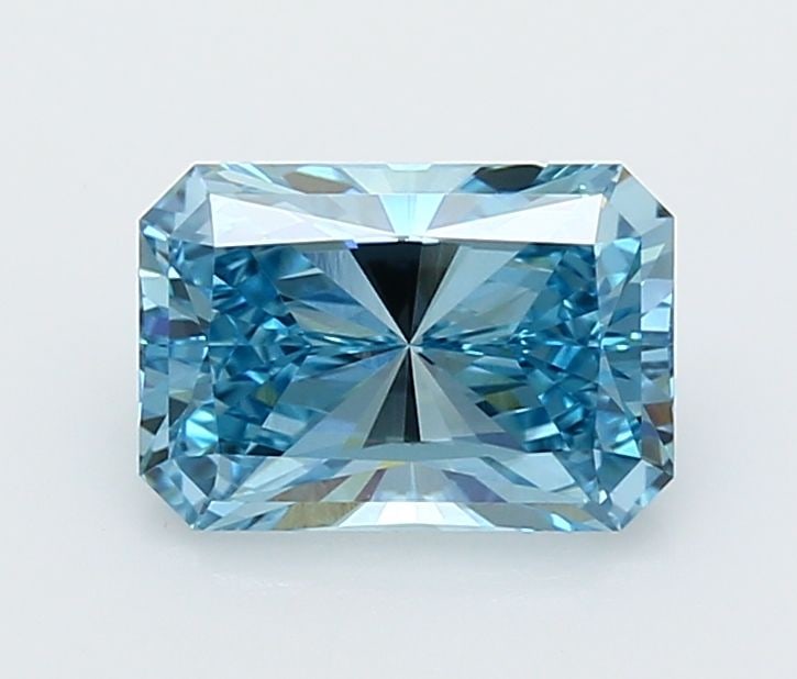 IGI Radiant 2.04ct Fancy Vivid Blue VVS2 Loose Lab Diamond: IGI Radiant 2.04ct Fancy Vivid Blue VVS2 Loose Lab Diamond Experience the breathtaking beauty of a lab-grown Fancy Vivid Blue diamond, certified by IGI as VVS2 in clarity and EX in polish and symmetry