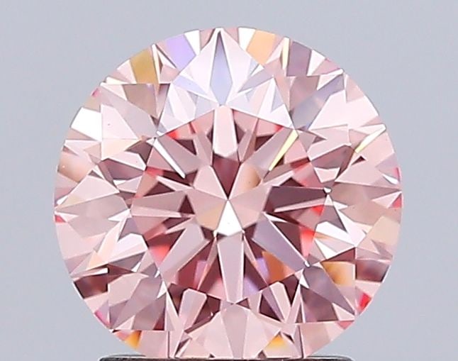 IGI Round 2.04ct Fancy Intense Pink VVS2 Loose Lab Diamond: IGI Round 2.04ct Fancy Intense Pink VVS2 Loose Lab Diamond Experience the rare beauty of a Fancy Intense Pink diamond, one of the most coveted colors in the world of gemstones. This exquisite 2.04ct l