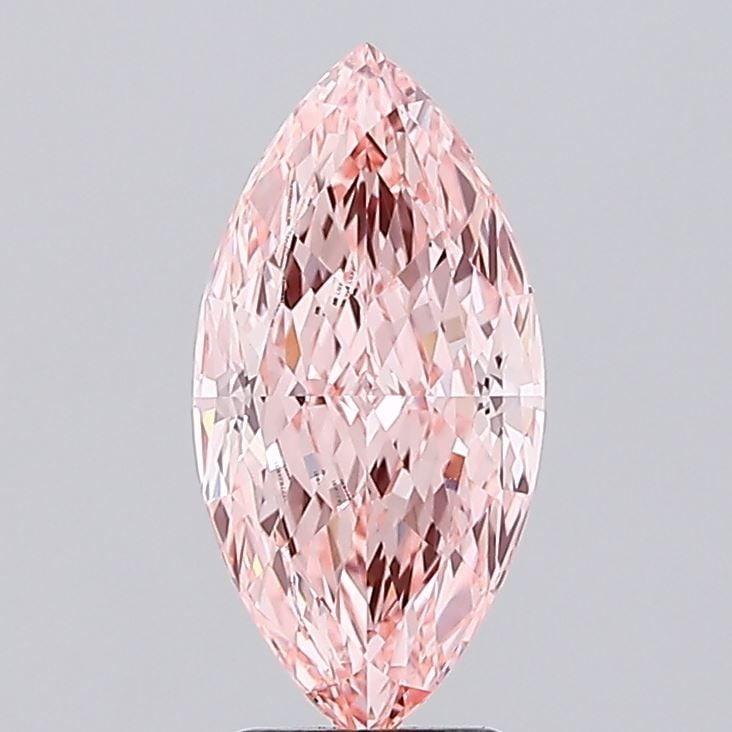 IGI Marquise 3.04ct Fancy Vivid Pink VVS2 Loose Lab Diamond: IGI Marquise 3.04ct Fancy Vivid Pink VVS2 Loose Lab Diamond Experience the unparalleled beauty of nature in a lab-grown diamond, certified by IGI as Fancy Vivid Pink with exceptional clarity and cut.