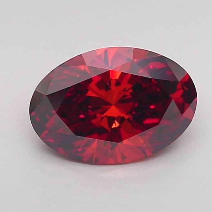 IGI Oval 1.4ct Fancy Deep Orange VVS2 Loose Lab Diamond: IGI Oval 1.4ct Fancy Deep Orange VVS2 Loose Lab Diamond Experience the vibrant beauty of nature in this stunning 1.4ct Fancy Deep Orange VVS2 loose lab diamond, certified by IGI and boasting exception