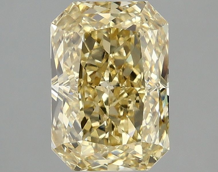 IGI Radiant 2.08ct Fancy Intense Yellow VVS2 Loose Lab Diamond: IGI Radiant 2.08ct Fancy Intense Yellow VVS2 Loose Lab Diamond Experience the vibrant beauty of nature with this stunning 2.08ct Fancy Intense Yellow VVS2 lab-grown diamond, boasting exceptional clari