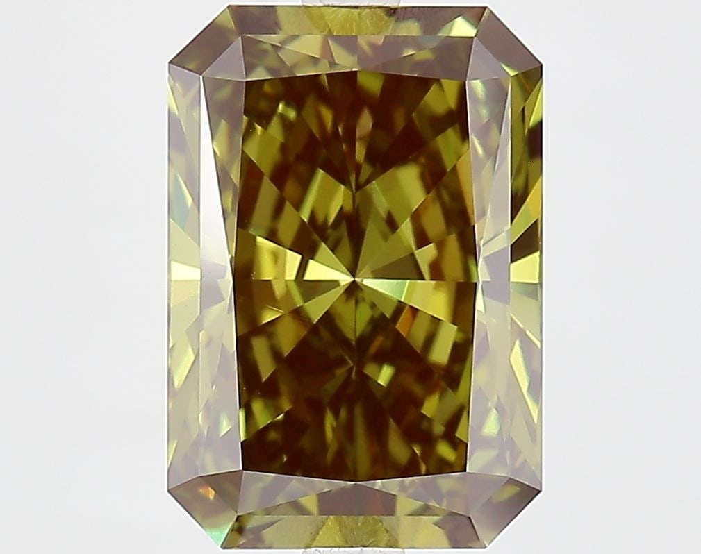 IGI Radiant 4.36ct Fancy Deep Green VVS2 Loose Lab Diamond (1 of 1)