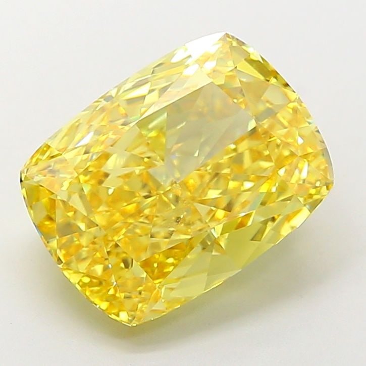 Loose Lab Diamond - IGI Cushion Modified 7.02ct Fancy Vivid Yellow VVS2: Loose Lab Diamond - IGI Cushion Modified 7.02ct Fancy Vivid Yellow VVS2 Experience the brilliance of nature's own sunshine in this stunning 7.02ct Fancy Vivid Yellow lab diamond, certified by IGI and