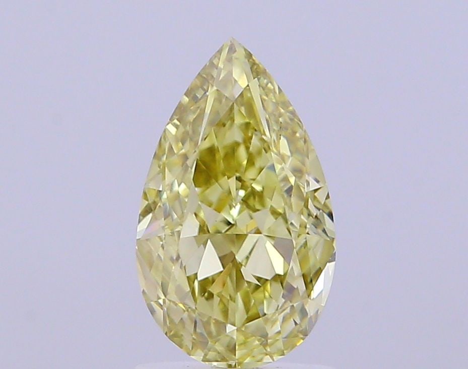 Loose Lab Diamond - IGI Pear 2.01ct Fancy Yellow VVS2: Loose Lab Diamond - IGI Pear 2.01ct Fancy Yellow VVS2 A rare and radiant gem, this 2.01ct IGI-certified lab-grown Fancy Yellow diamond boasts exceptional clarity (VVS2) and polish (EX), giving it a da