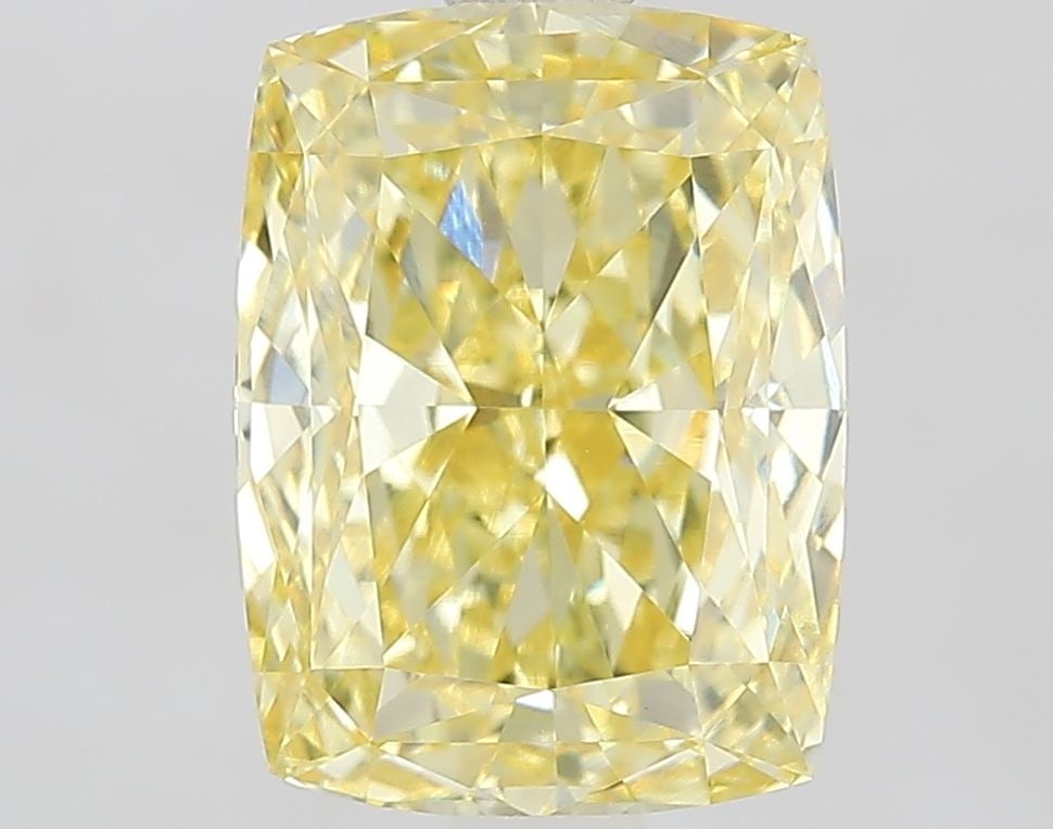 Loose Lab Diamond - IGI Cushion Modified 2.9ct Fancy Intense Yellow VVS2: Loose Lab Diamond - IGI Cushion Modified 2.9ct Fancy Intense Yellow VVS2 Experience the vibrant warmth of a genuine lab-grown diamond, certified by IGI as a Fancy Intense Yellow gemstone with exceptio