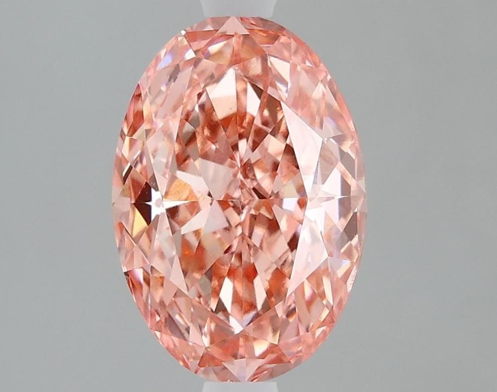 IGI Oval 1.78ct Fancy Vivid Pink VVS2 Loose Lab Diamond (1 of 1)