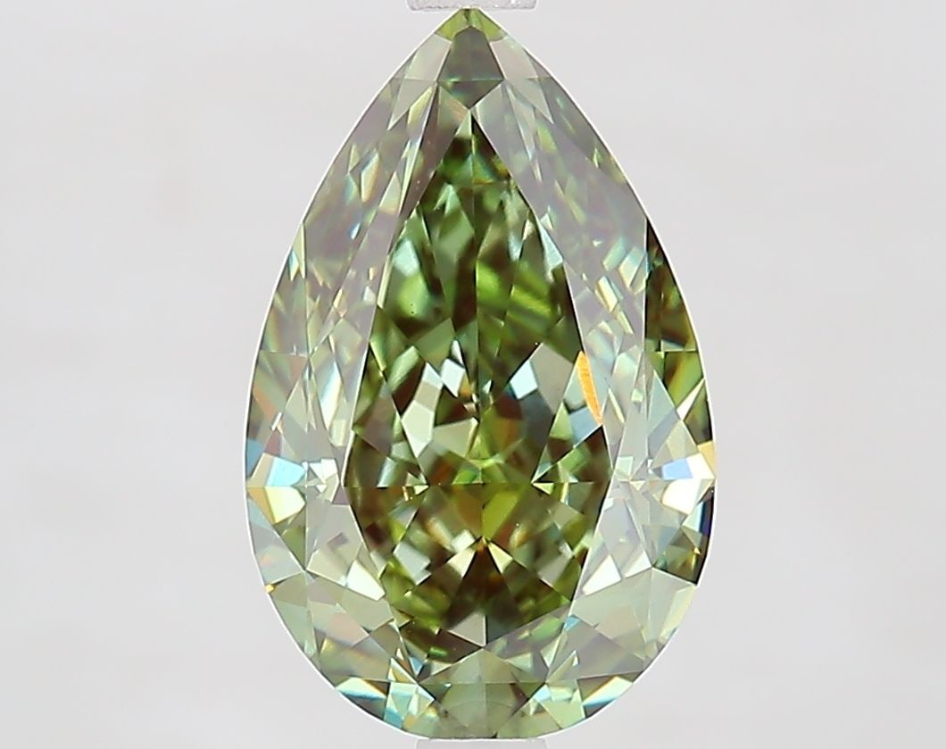 Loose Lab Diamond - IGI Pear 3.53ct Fancy Vivid Green VVS2: Loose Lab Diamond - IGI Pear 3.53ct Fancy Vivid Green VVS2 Experience the rare beauty of a lab-grown diamond, certified by IGI as Fancy Vivid Green with exceptional clarity and cut. This stunning 3.53