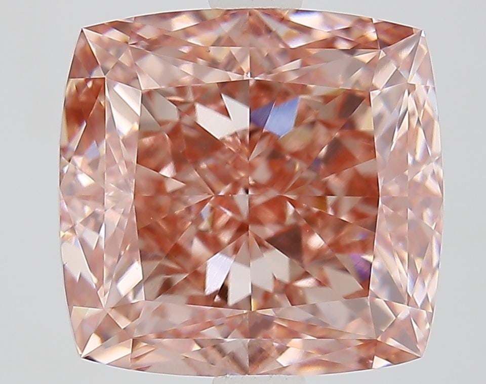 Loose Lab Diamond - IGI Cushion Modified 4.49ct Fancy Vivid Pink VVS2: Loose Lab Diamond - IGI Cushion Modified 4.49ct Fancy Vivid Pink VVS2 Experience the rare beauty of a lab-grown diamond, certified by the International Gemological Institute (IGI) as Fancy Vivid Pink