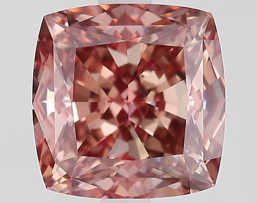 IGI Cushion Modified 3.1ct Fancy Vivid Pink VVS2 Loose Lab Diamond: IGI Cushion Modified 3.1ct Fancy Vivid Pink VVS2 Loose Lab Diamond Experience the rare beauty of a Fancy Vivid Pink diamond, one of the most coveted colors in diamonds. This 3.1ct lab-grown gem boasts