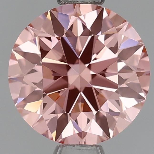 Loose Lab Diamond - Round 1.05ct Fancy Orangey Pink VVS2: Loose Lab Diamond - Round 1.05ct Fancy Orangey Pink VVS2 Experience the vibrant beauty of a lab-grown diamond, certified as Fancy Orangey Pink, with exceptional clarity and cut. This 1.05ct stone boas