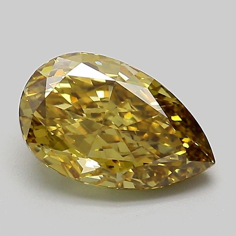 Loose Lab Diamond - IGI Pear 1.56ct Fancy Intense Brownish Yellow VVS2: Loose Lab Diamond - IGI Pear 1.56ct Fancy Intense Brownish Yellow VVS2 Experience the exceptional beauty of a lab-grown diamond, certified by the International Gemological Institute (IGI) as Fancy Int