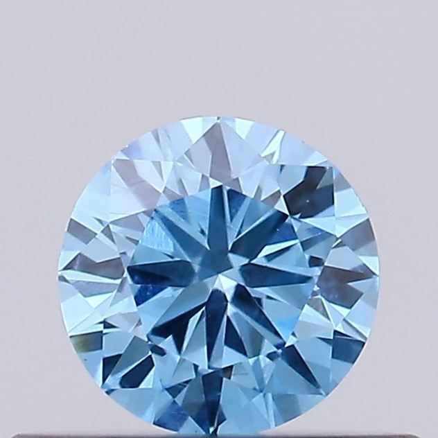 IGI Round 0.28ct Fancy Vivid Blue VVS2 Loose Lab Diamond: IGI Round 0.28ct Fancy Vivid Blue VVS2 Loose Lab Diamond Experience the rare beauty of a Fancy Vivid Blue lab diamond, boasting exceptional clarity and color. This stunning 0.28ct stone, certified by